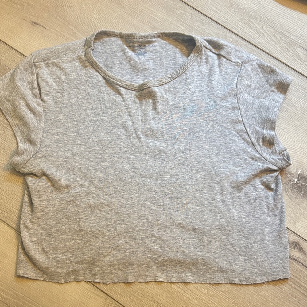 Brandy Melville Gray Short Sleeve Tee